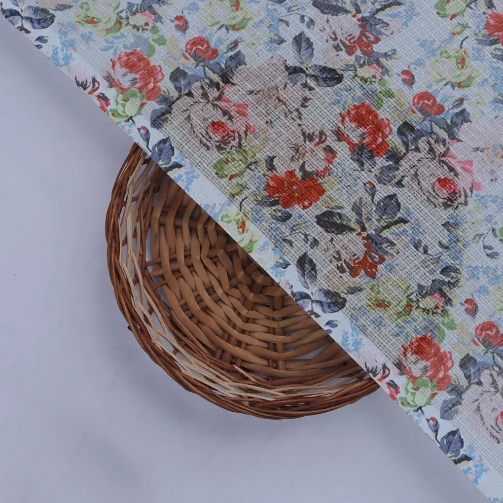 Kota Doria Fabric with Floral Print – 0l2a8514copy