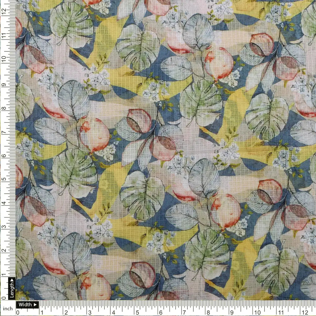 Multicolor Floral Print Kota Doria Fabric – 0l2a8532copy