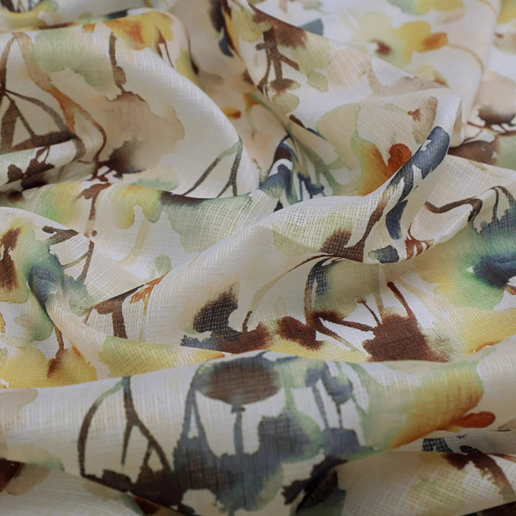 Abstract Floral Print Kota Doria Fabric – 0l2a8555copy