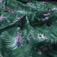 Tropical Leaves and Flowers Printed Kota Doria Fabric – 0l2a8572copy