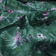 Tropical Leaves and Flowers Printed Kota Doria Fabric – 0l2a8572copy