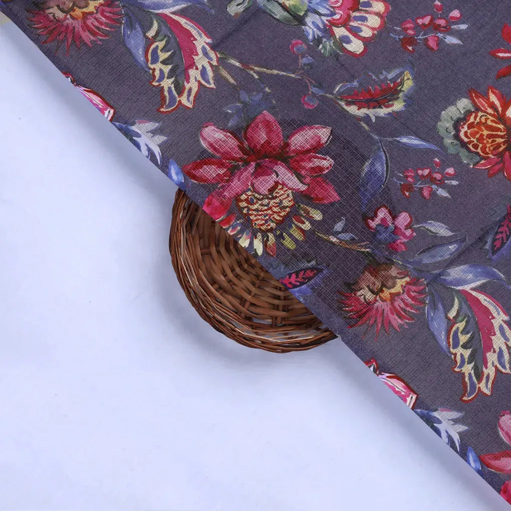 Floral Printed Kota Doria Fabric – 0l2a8597copy