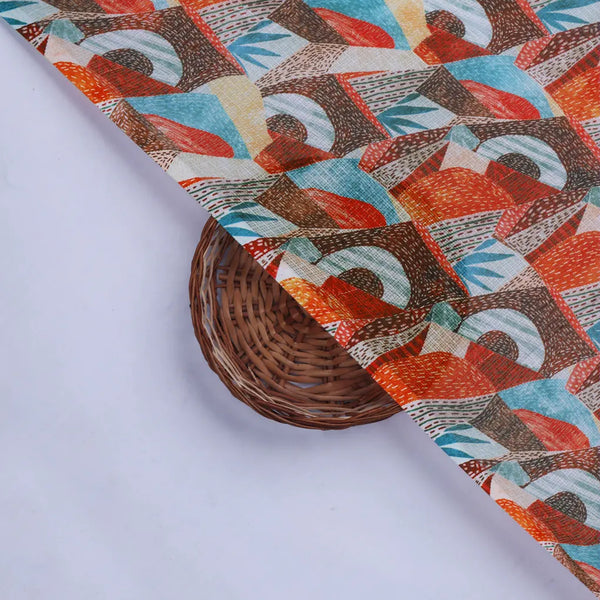Abstract Geometric Kota Doria Fabric – 0l2a8612copy - alternate view