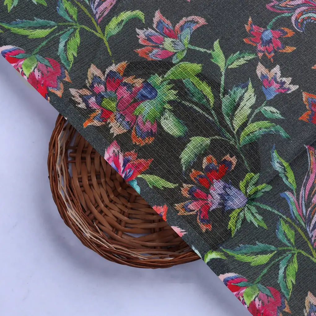 Multicolor Floral Printed Kota Doria Fabric – 0l2a8618copy