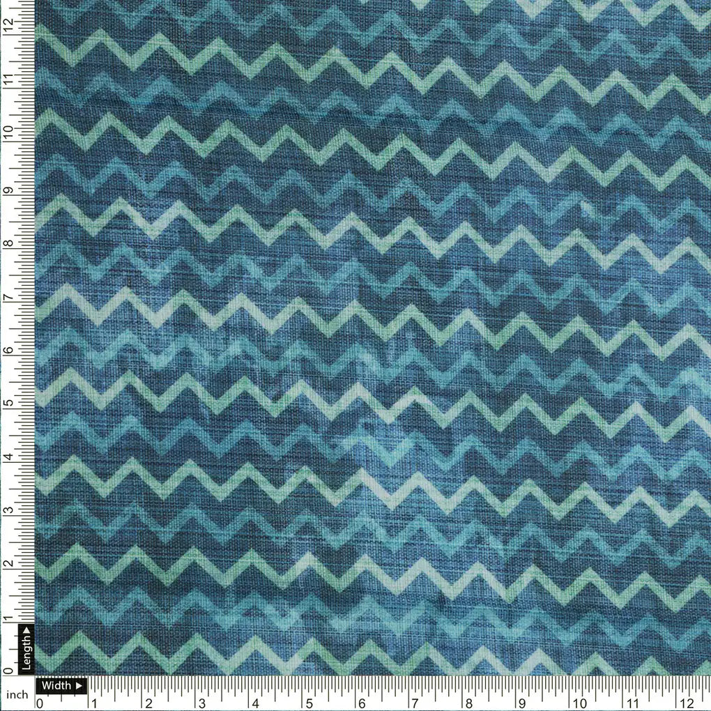 Blue Chevron Hand Block Printed Kota Doria Fabric – 0l2a8639copy