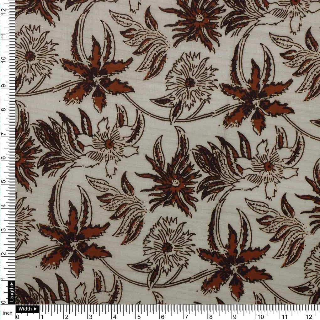 Hand Block Print Floral Muslin Fabric – 0l2a8679copy