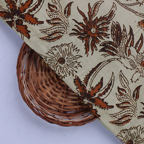 Hand Block Print Floral Muslin Fabric – 0l2a8682copy