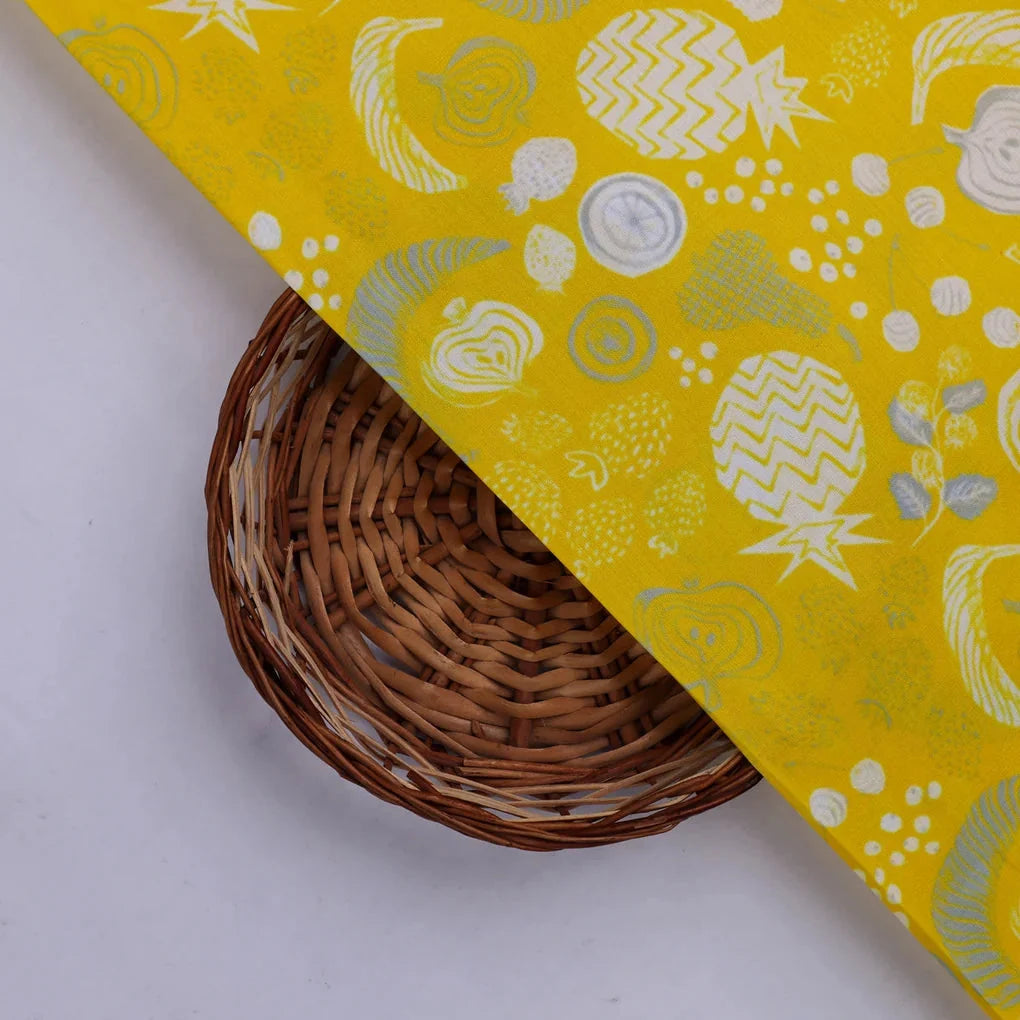 Quirky Fruits and Shapes Printed Muslin Fabric – 0l2a8692copy