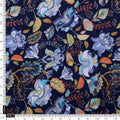 Blue Multicolor Floral Print Muslin Fabric – 0l2a8704copy