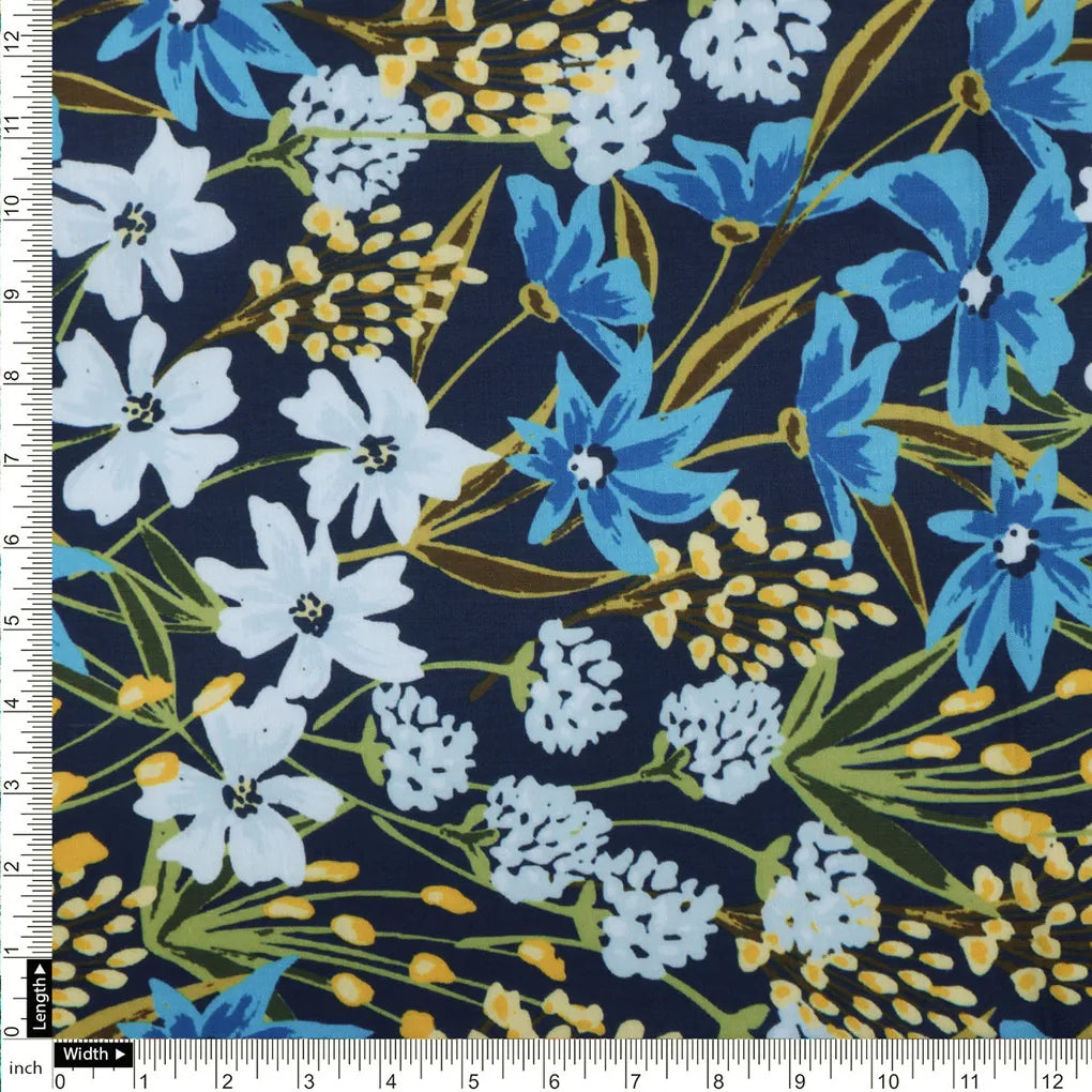 Blue Floral Muslin Fabric – 0l2a8720copy