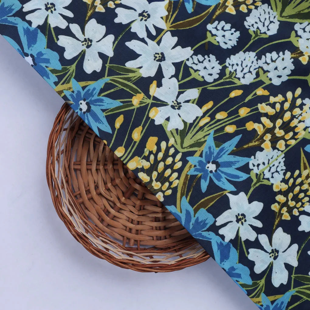 Blue Floral Muslin Fabric – 0l2a8723copy