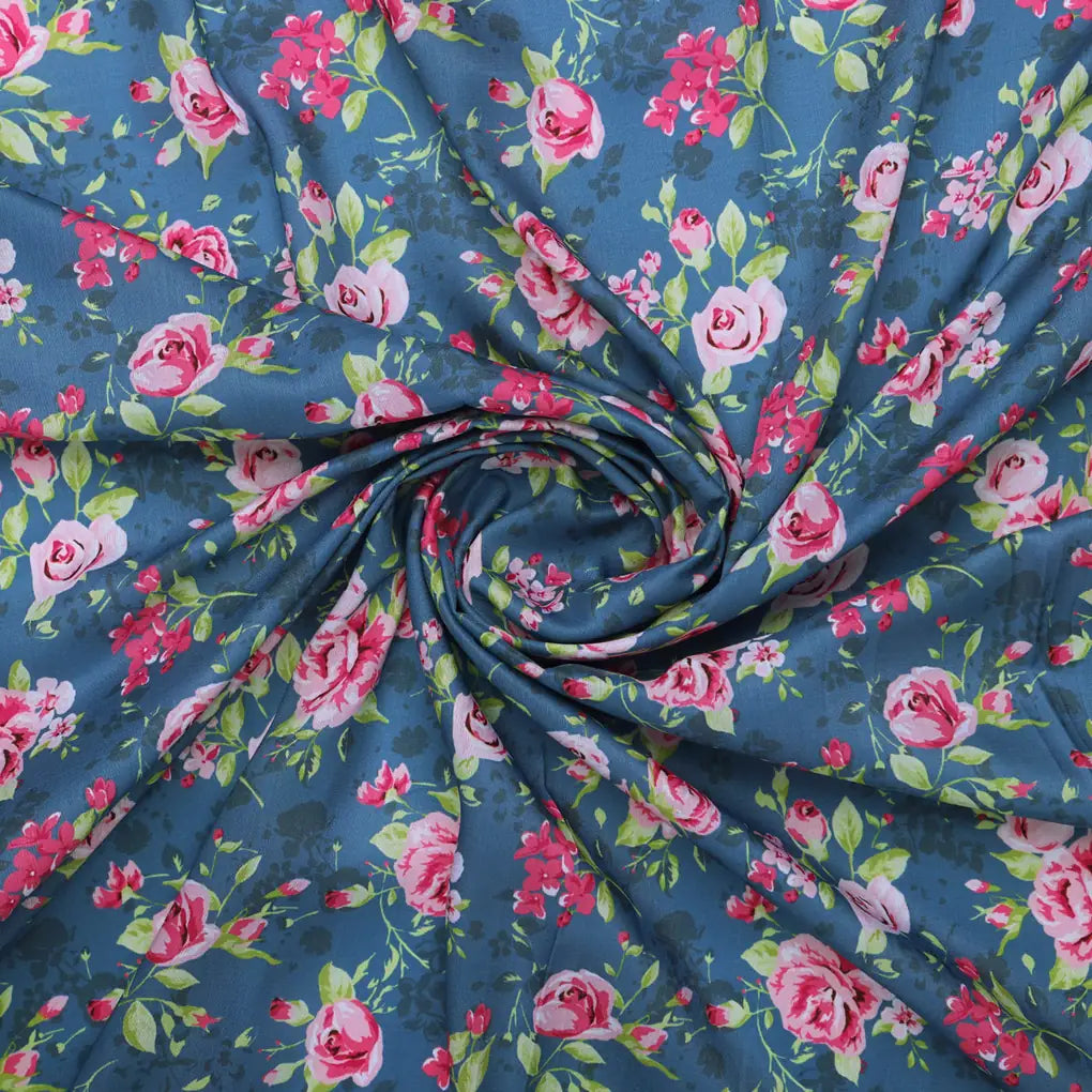 Blue Muslin Fabric with Pink Roses – 0l2a8726copy