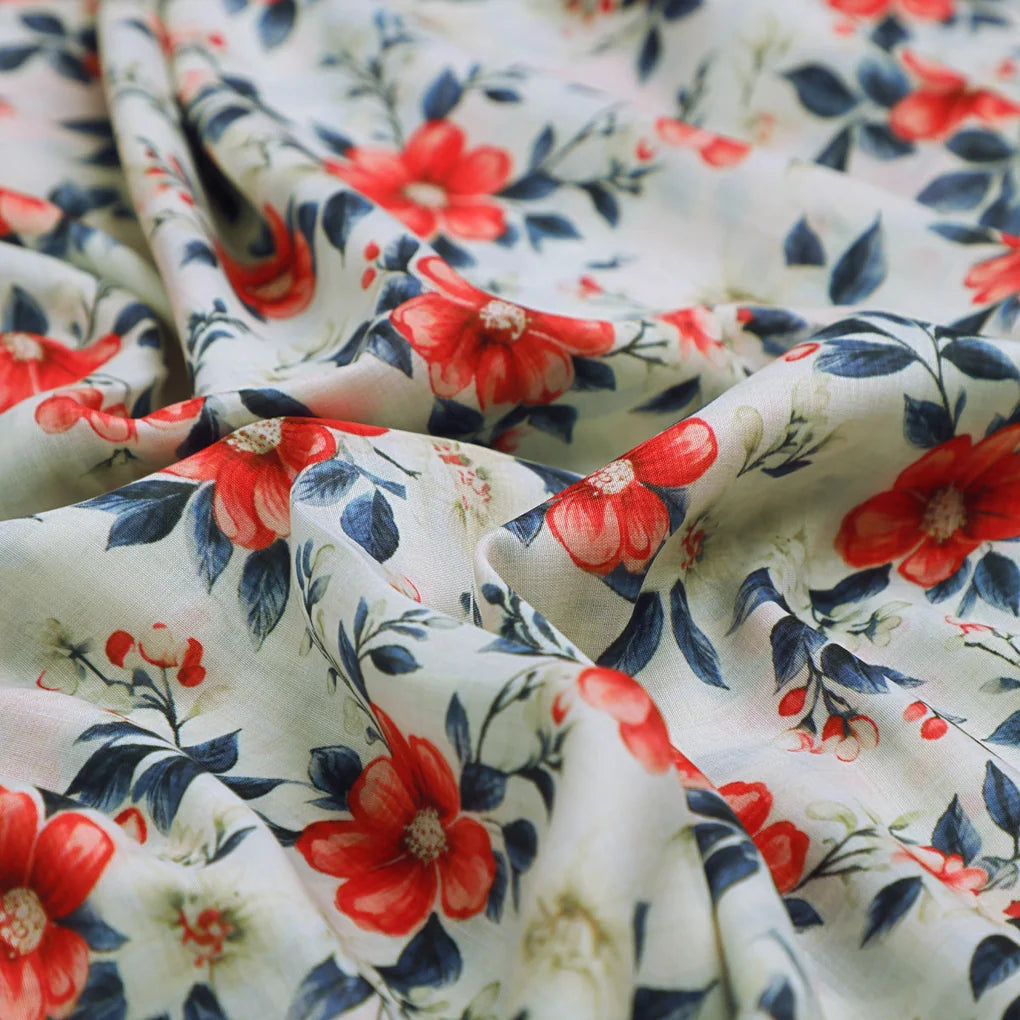 Red Floral Muslin Fabric – 0l2a8743 copy