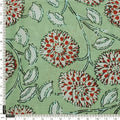Green Floral Muslin Fabric – 0l2a8771 copy