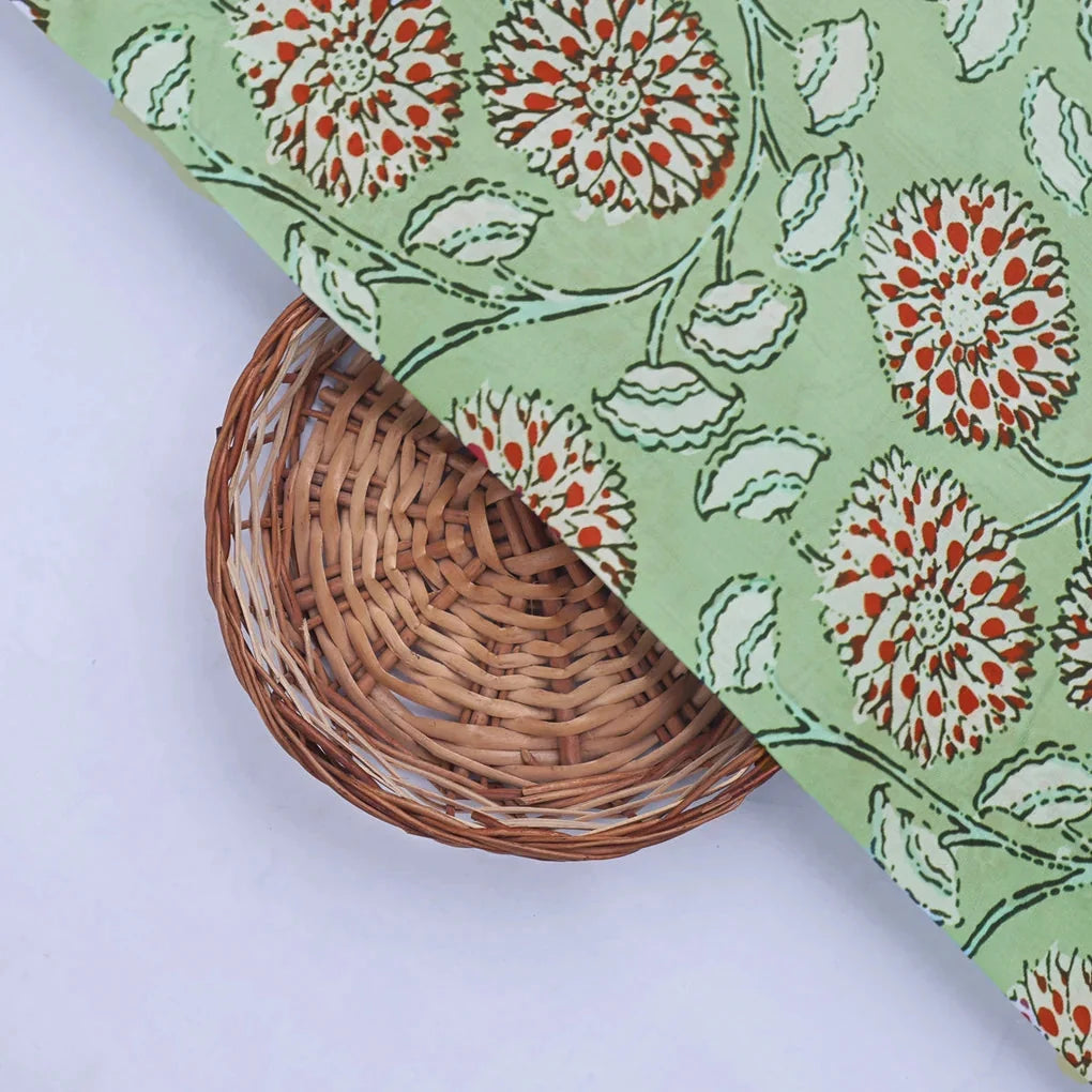 Green Floral Muslin Fabric – 0l2a8774copy