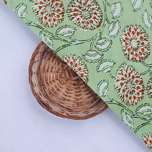 Green Floral Muslin Fabric – 0l2a8774copy