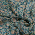 Multi color Paisley Over Blue Base Digital Printed Fabric – 0l2a9940 c