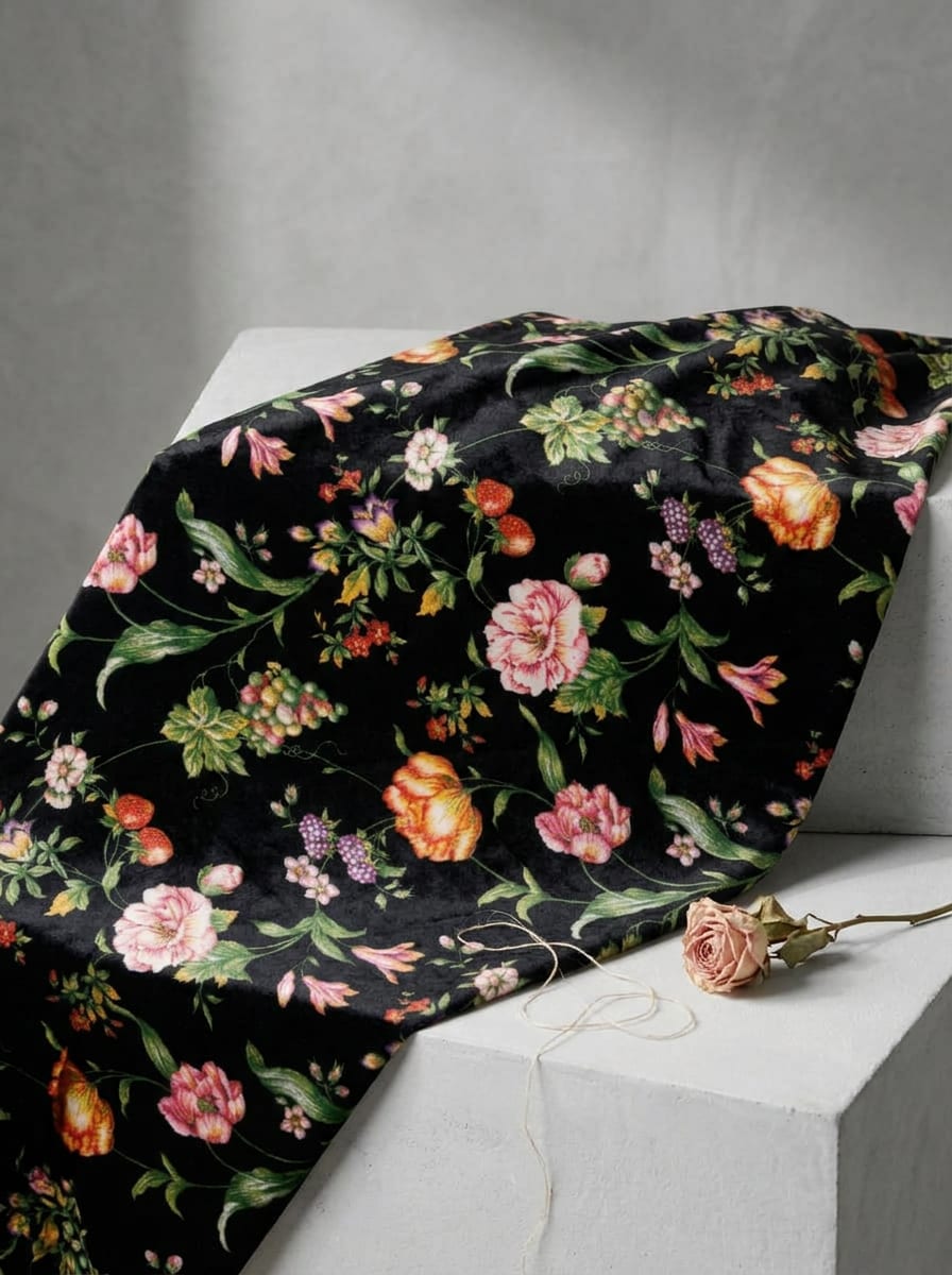 A Vintage Garden on Velvet