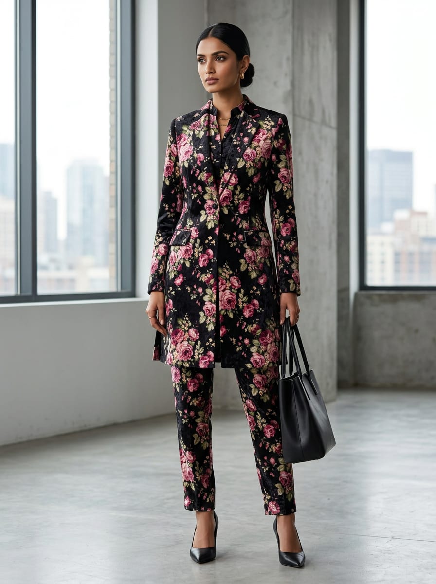 A Garden of Roses on Velvet