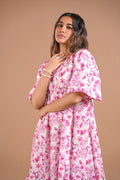 Floral Printed A-Line Short Dress – 101.3