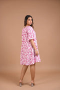 Floral Printed A-Line Short Dress – 101.4