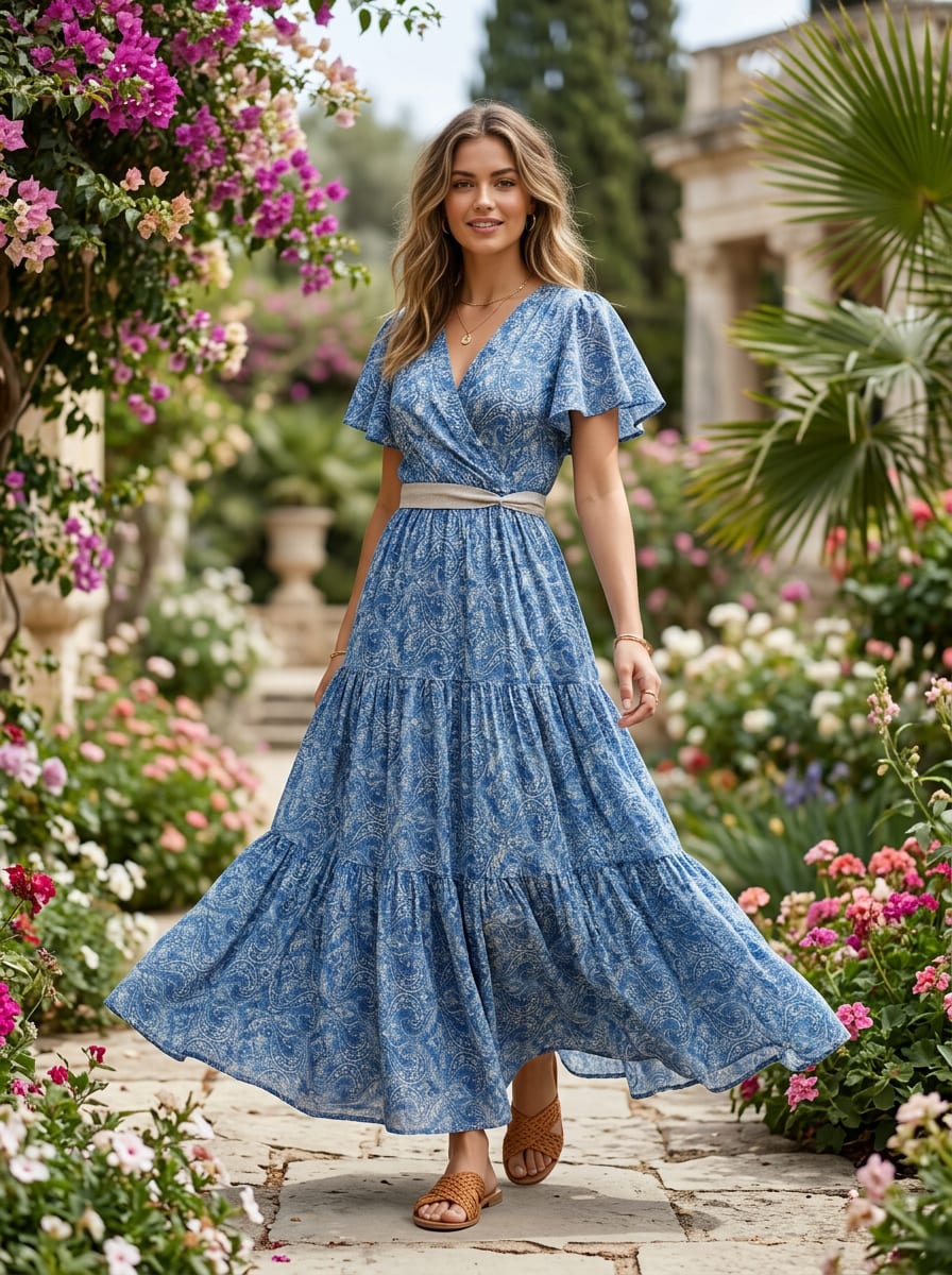 An Intricate Paisley, Reimagined in Blue