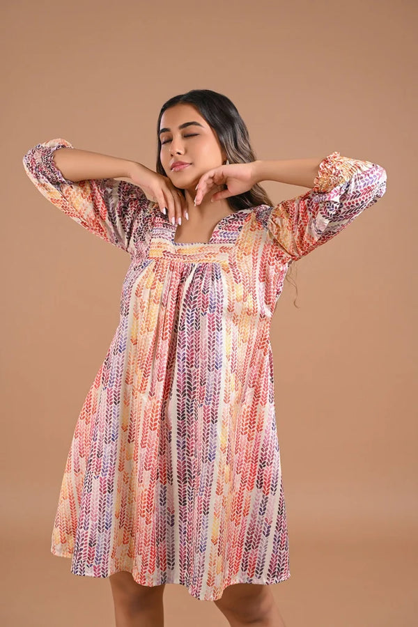 Printed Casual Mini Dress – 103.1 - alternate view