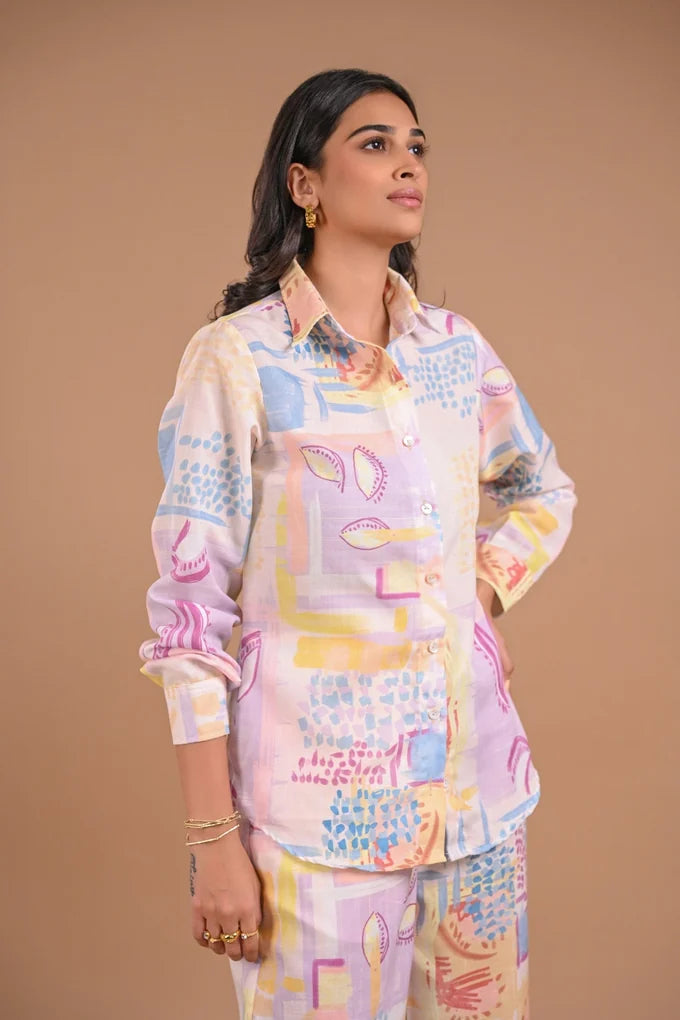 Linen Printed Co-Ord Set – 106.2