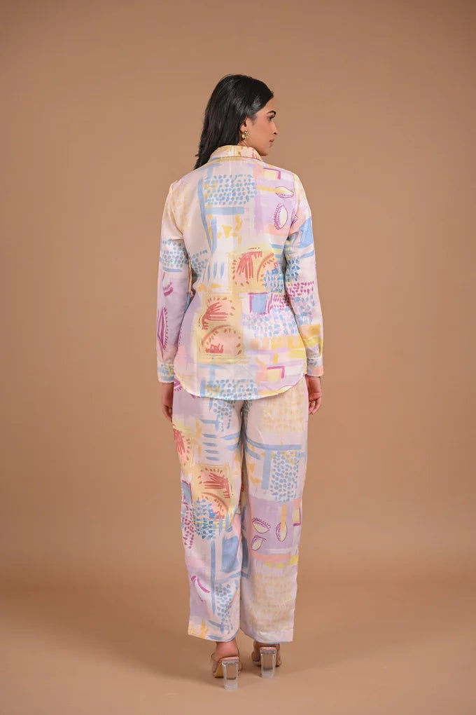 Linen Printed Co-Ord Set – 106.5