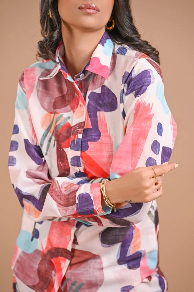 Linen Printed Co-ords – 110.5