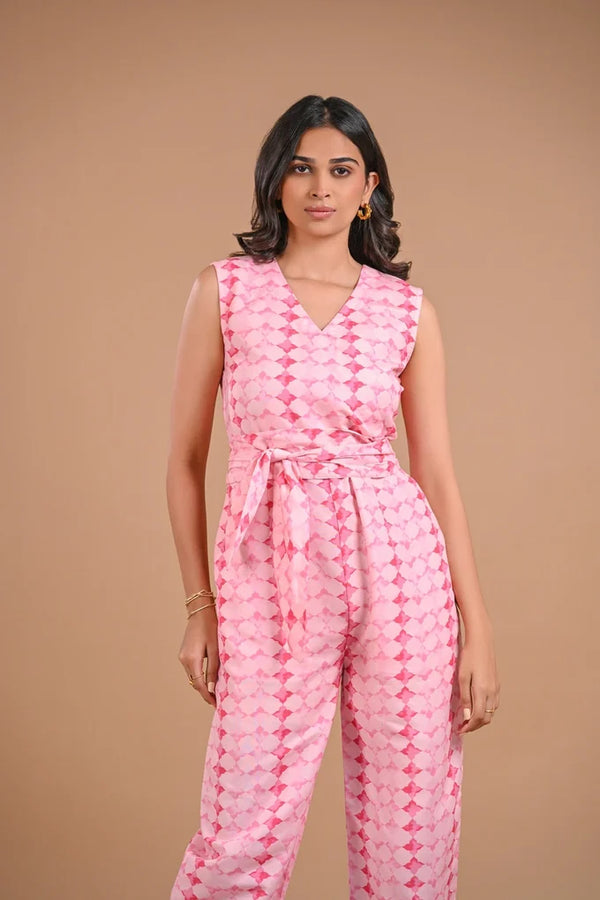 Printed Pink Jumpsuit – 114.2 - alternate view