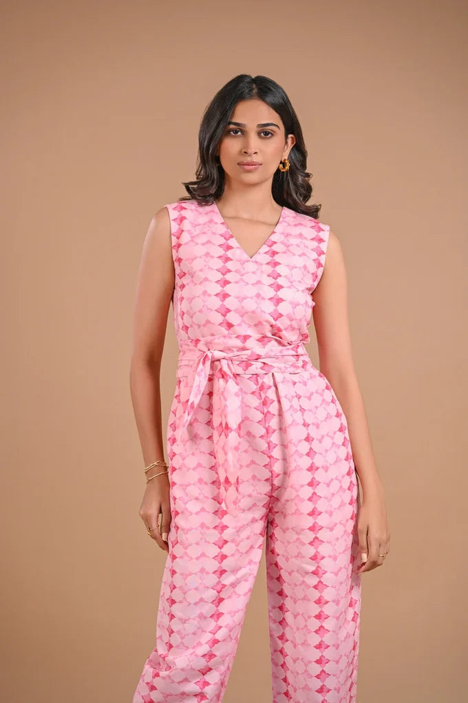 Printed Pink Jumpsuit – 114.2