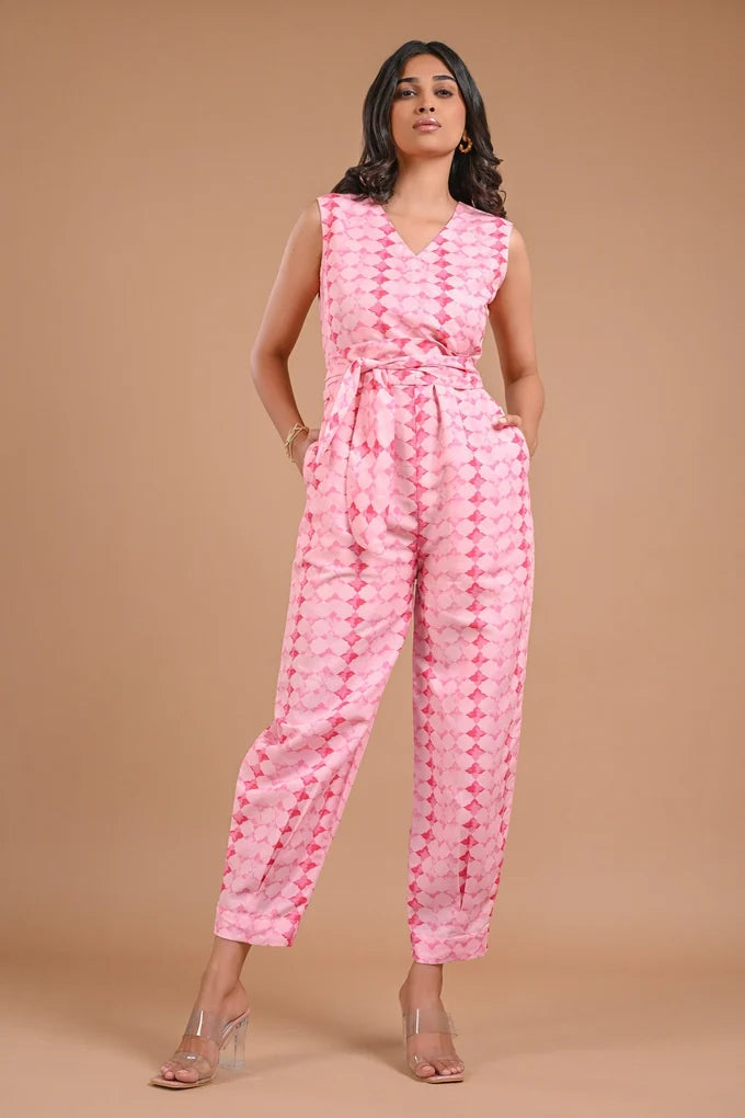 Printed Pink Jumpsuit – 114.3