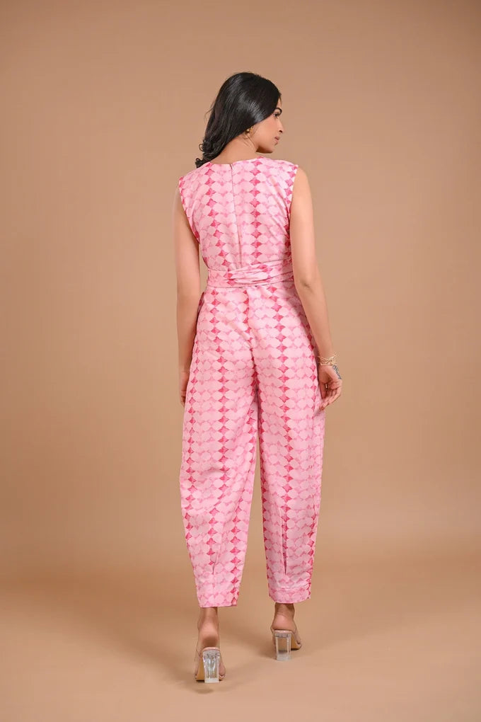 Printed Pink Jumpsuit – 114.5
