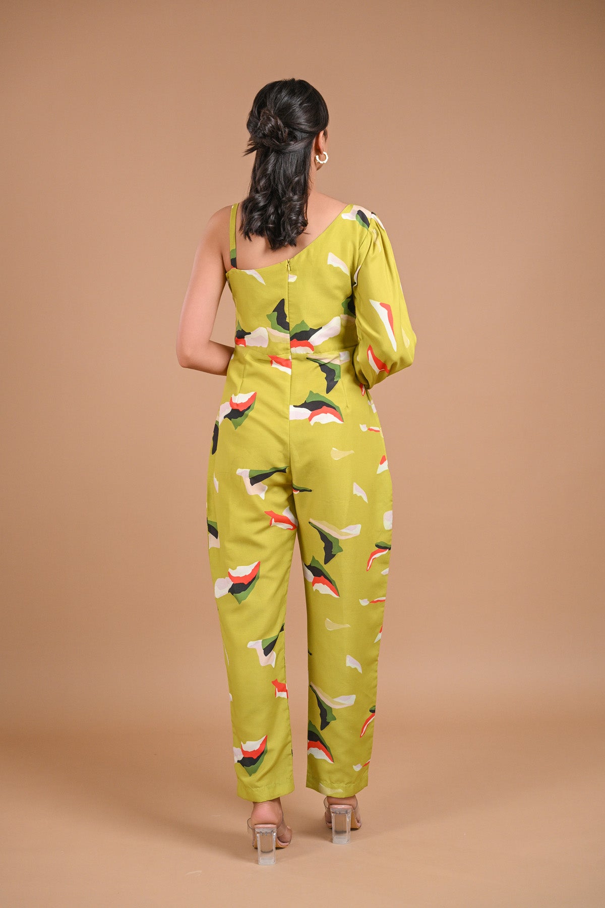 One Shoulder Printed Jumpsuit – 118.6