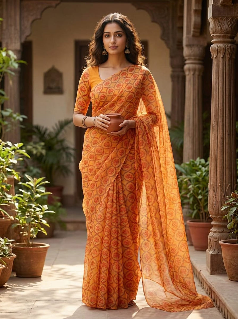 Organza - Polyester - Design MA027080 - Saree Lookbook - OR-0-MA027080-110