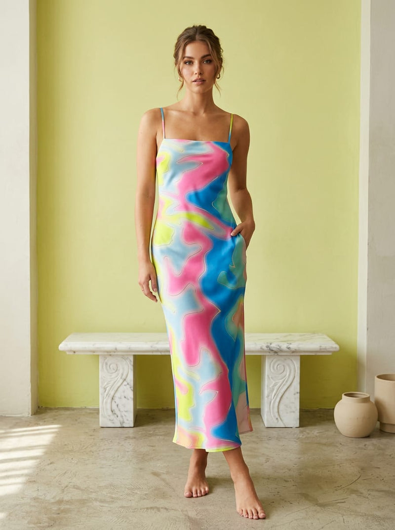 Japan Satin - Polyester - Design TA07461 - Slip Dress Lookbook - JS-0-TA07461-111
