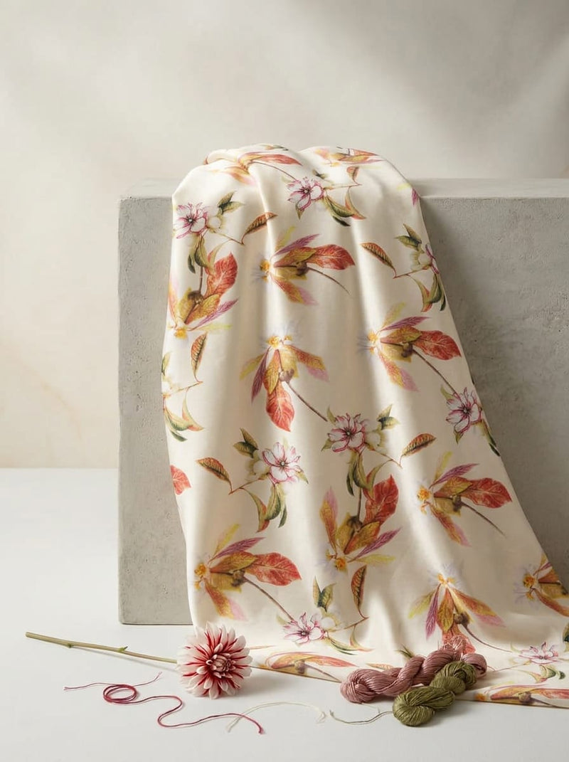 Japan Satin - Polyester - Design MA08550 - Fabric Editorial Studio Flatlay Lookbook - JS-0-MA08550-111