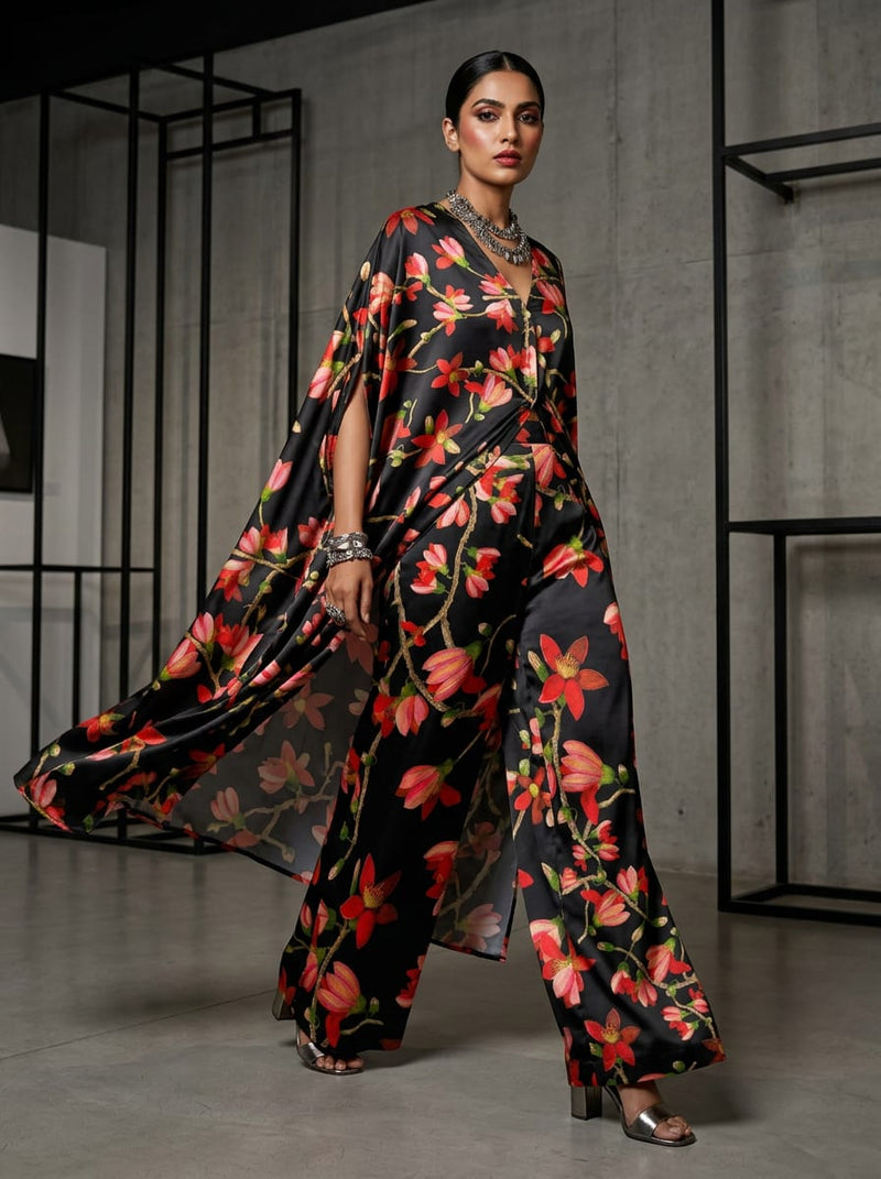 Japan Satin - Polyester - Design TA07708 - Cape with Palazzo Lookbook - JS-0-TA07708-111