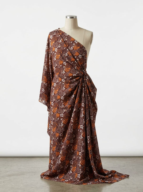 Close-up Texture & Drape of Beige / Cream Neutral Muslin Fabric — FAB VOGUE Studio - alternate view