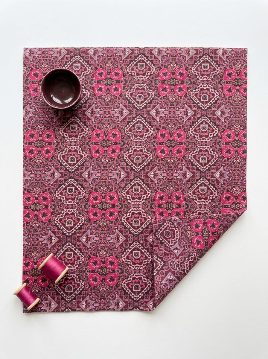 Close-up Texture & Drape of Pastel Pink Muslin Fabric — FAB VOGUE Studio