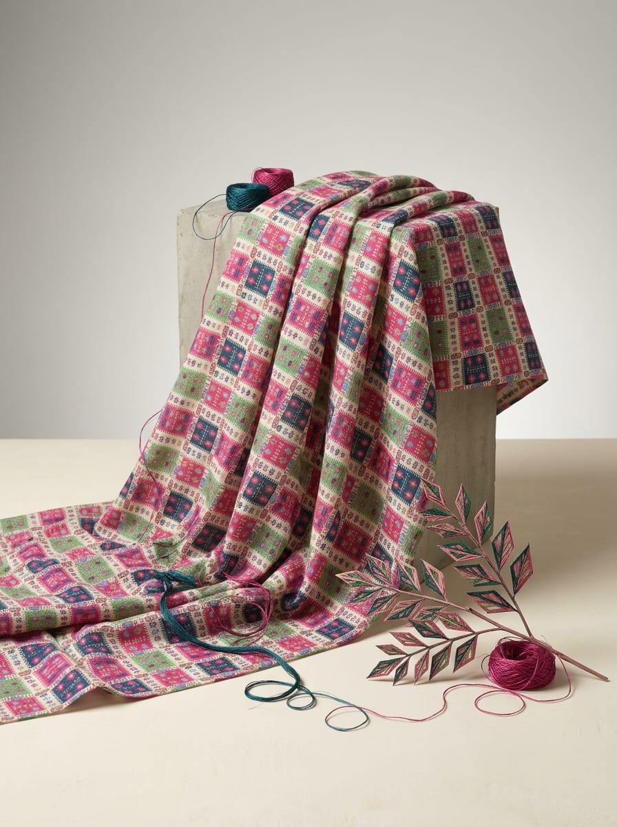 Close-up Texture & Drape of Muslin Fabric — FAB VOGUE Studio