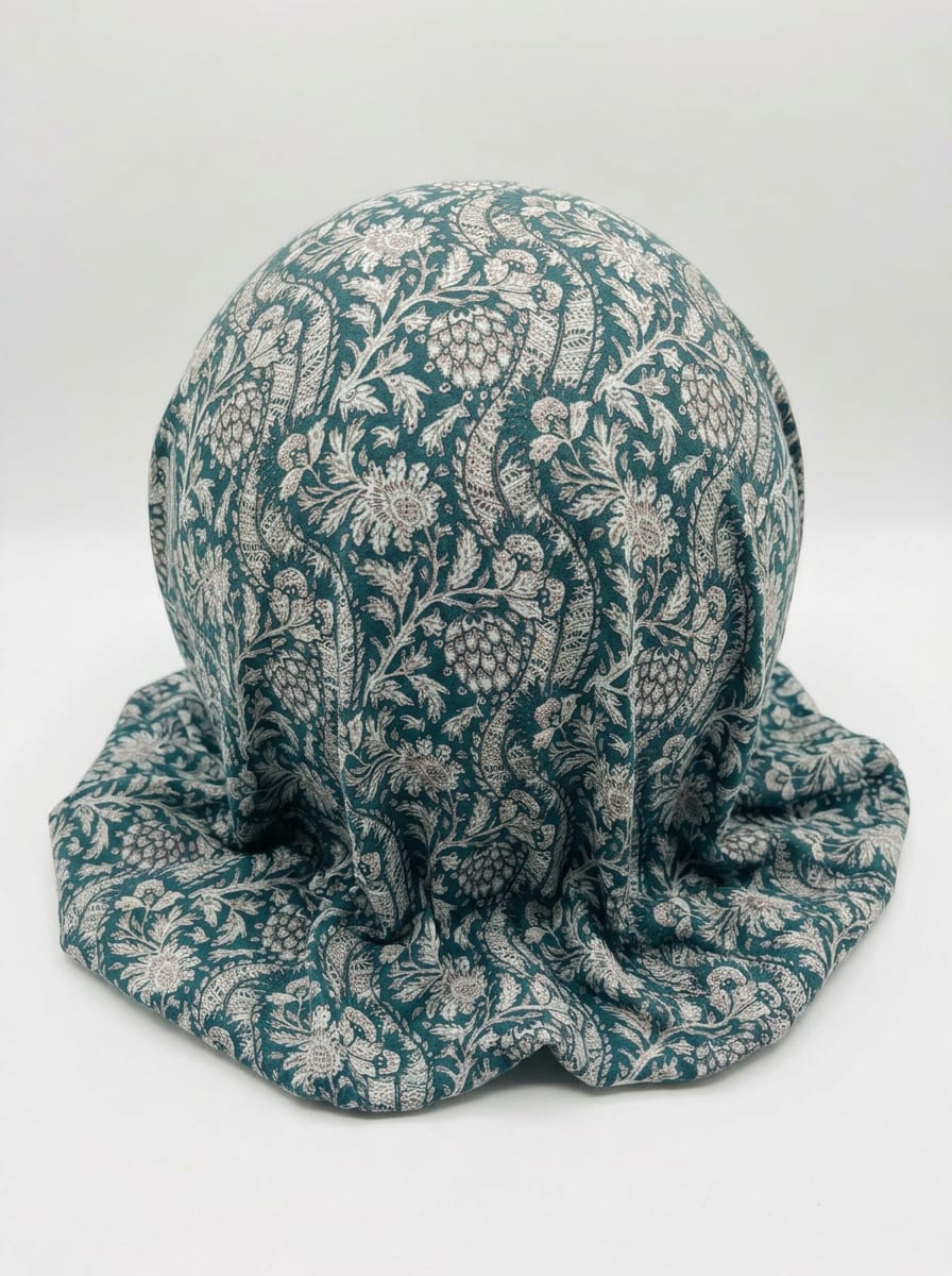 Close-up Texture & Drape of Sage Green Muslin Fabric — FAB VOGUE Studio