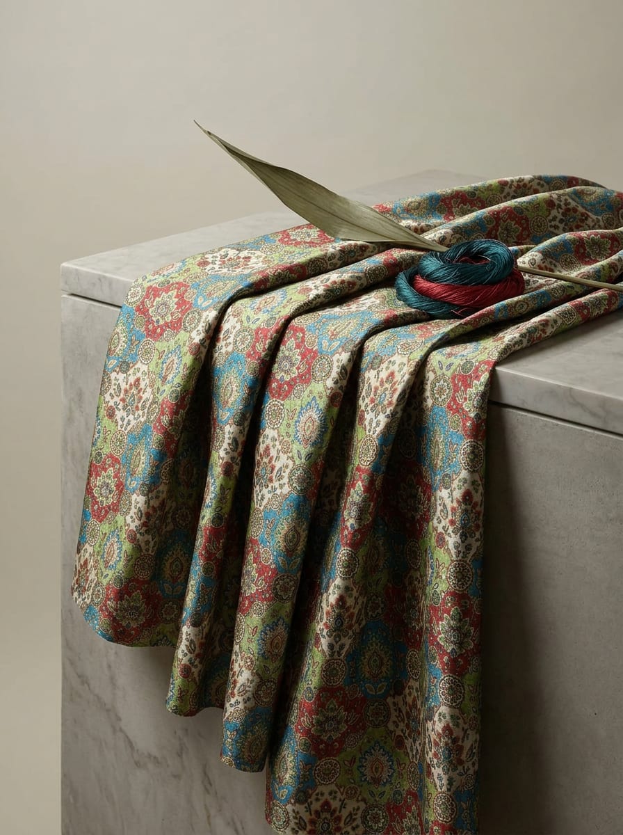 Close-up Texture & Drape of Japan Satin Fabric — FAB VOGUE Studio