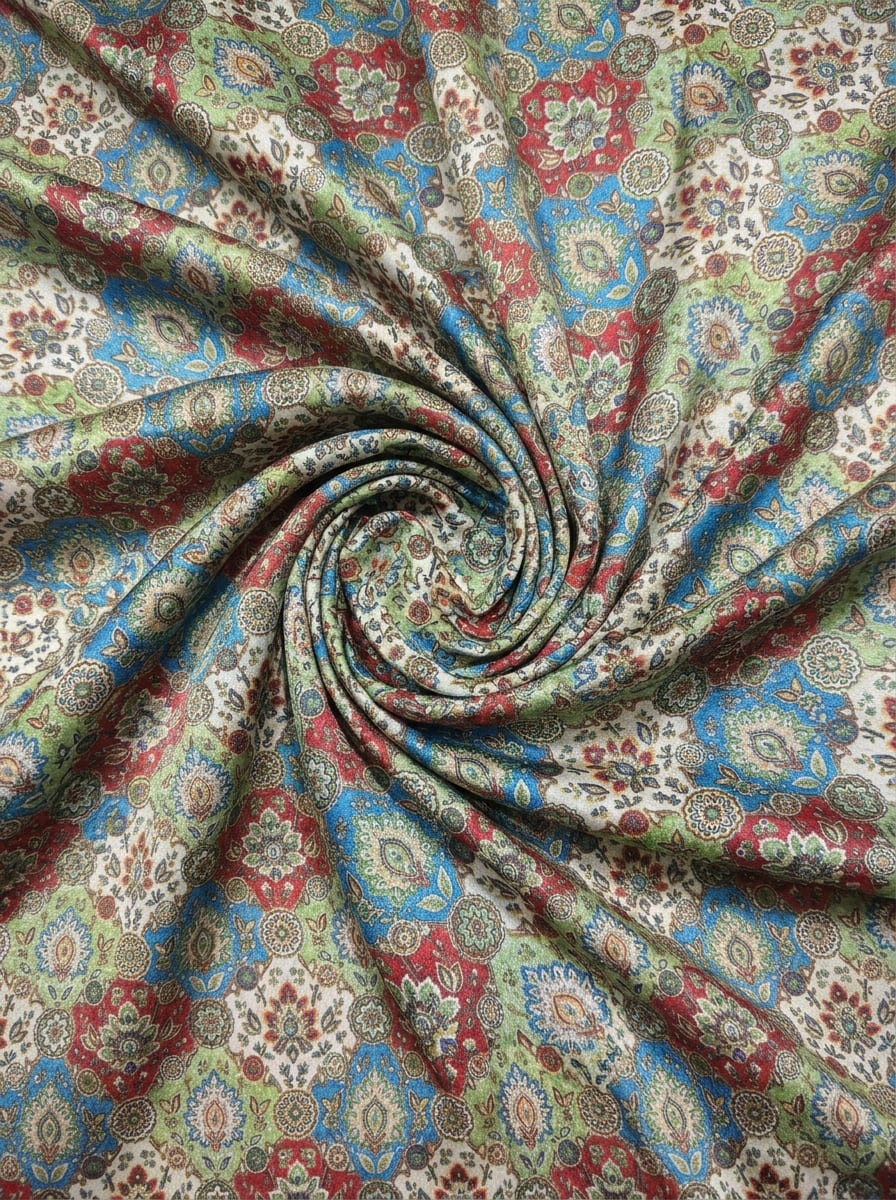 Close-up Texture & Drape of Japan Satin Fabric — FAB VOGUE Studio