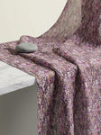 Purple Sheer Abstract Triangular Pattern Organza Digital Printed Fabric