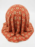 Close-up Texture & Drape of Maroon / Crimson Red Muslin Fabric — FAB VOGUE Studio