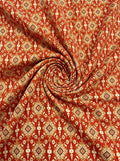 Close-up Texture & Drape of Maroon / Crimson Red Muslin Fabric — FAB VOGUE Studio