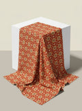 Close-up Texture & Drape of Maroon / Crimson Red Muslin Fabric — FAB VOGUE Studio