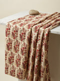 Maroon / Crimson Red Muslin Printed Fabric by the Meter — FAB VOGUE Studio